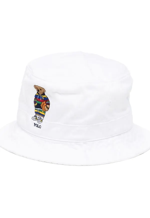 Polo Ralph Lauren Loft Active Bear fiskehatt - Vit