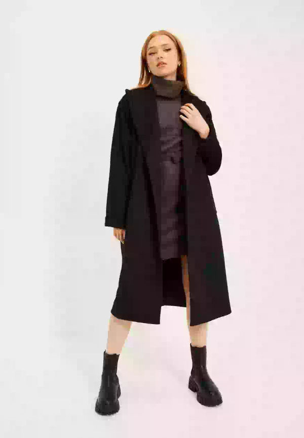 Polo Ralph Lauren Nra Wrp Ct-Lined-Coat Långa kappor Black