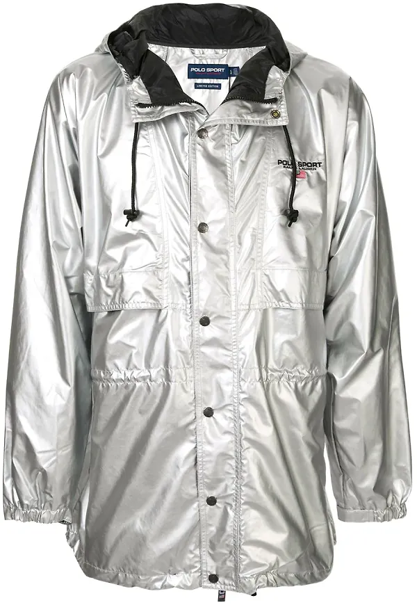 Polo Ralph Lauren P-Wing regnkappa - Silverfärgad