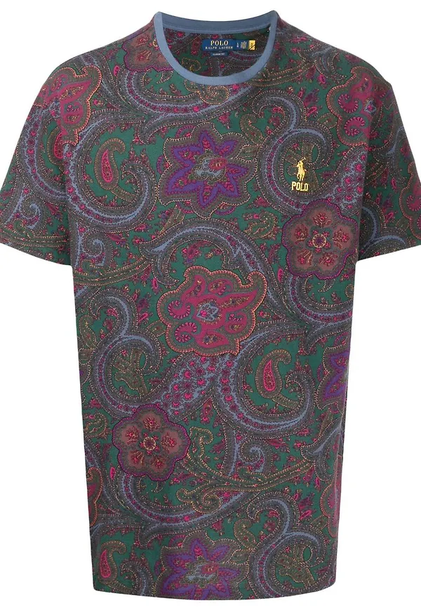 Polo Ralph Lauren paisleymönstrad t-shirt - Grön