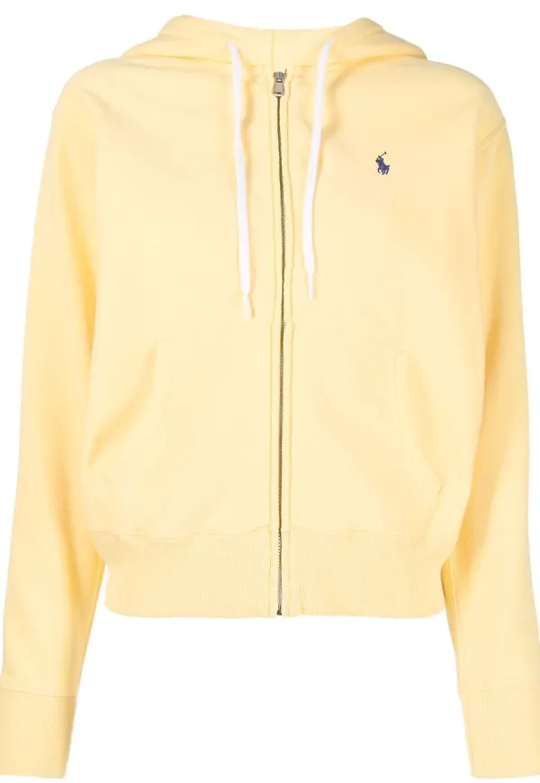 Polo Ralph Lauren Polo Pony hoodie med dragkedja - Gul