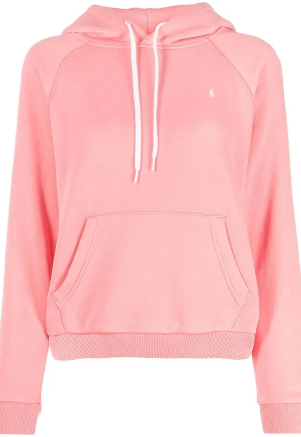 Polo Ralph Lauren Polo Pony hoodie med dragsko - Rosa