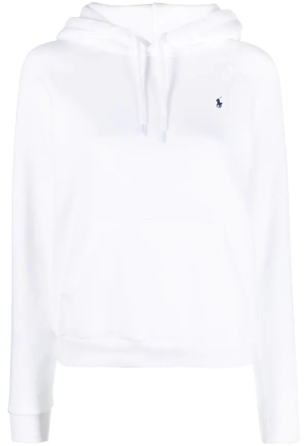 Polo Ralph Lauren Polo Pony hoodie med dragsko - Vit