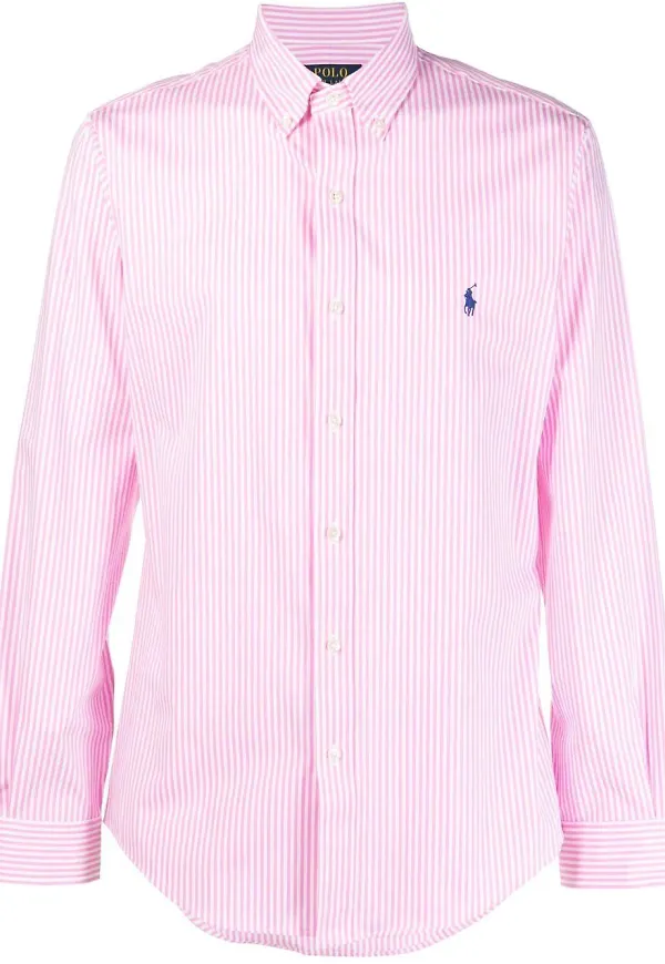 Polo Ralph Lauren Polo Pony randig skjorta - Rosa