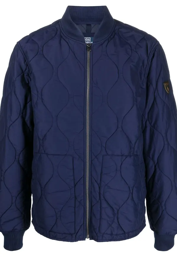 Polo Ralph Lauren quiltad bomberjacka - Blå