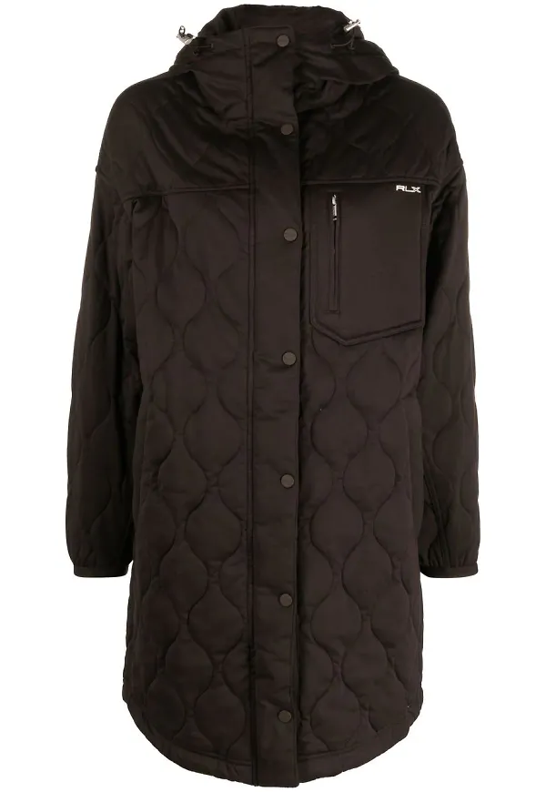 Polo Ralph Lauren quiltad kappa med huva - Brun