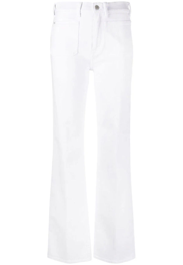Polo Ralph Lauren raka bootcut-jeans - Vit
