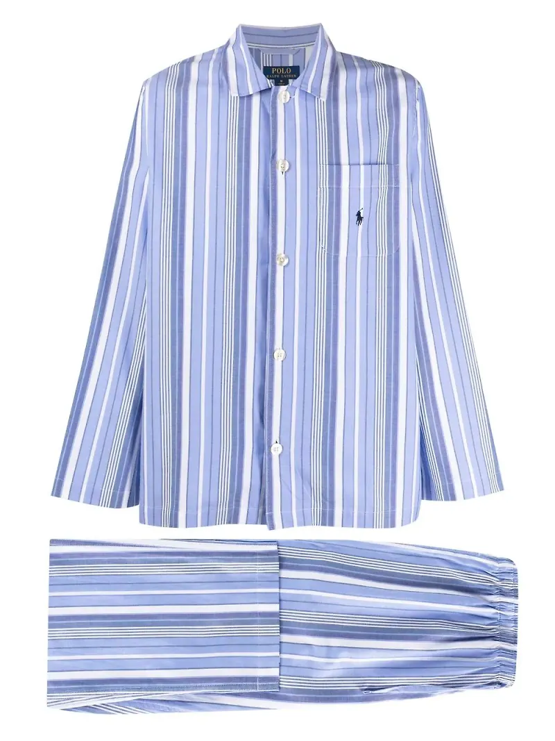 Polo Ralph Lauren randig pyjamas - Blå