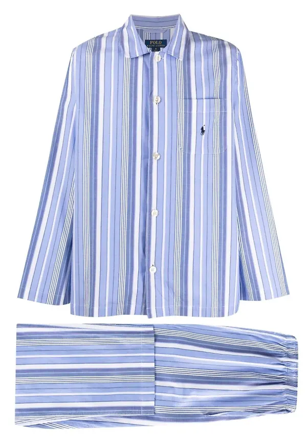 Polo Ralph Lauren randig pyjamas - Blå