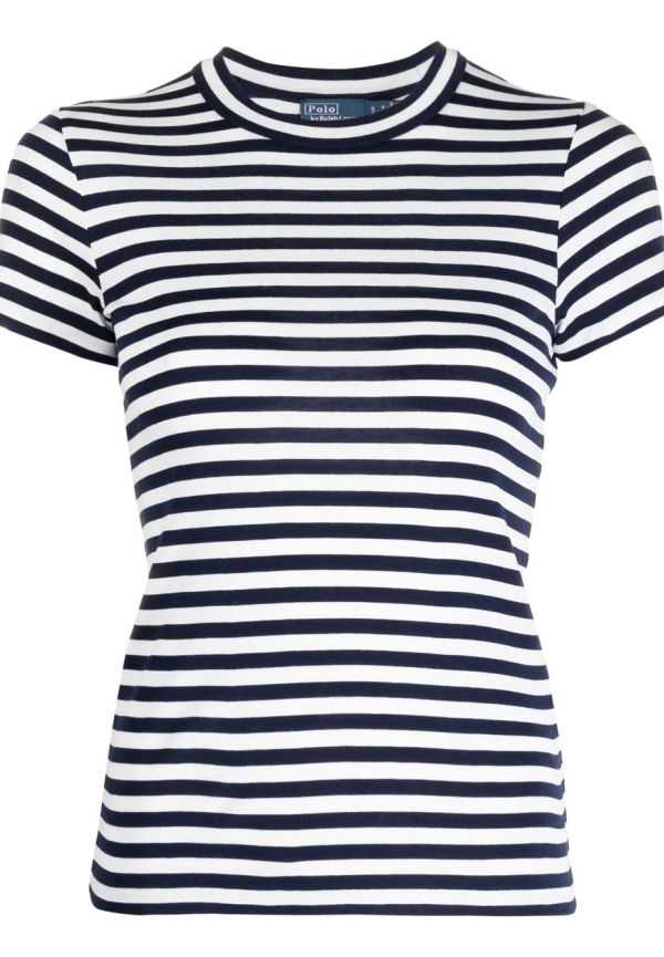 Polo Ralph Lauren randig ribbad t-shirt - Blå