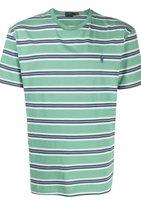 Polo Ralph Lauren randig t-shirt - Grön