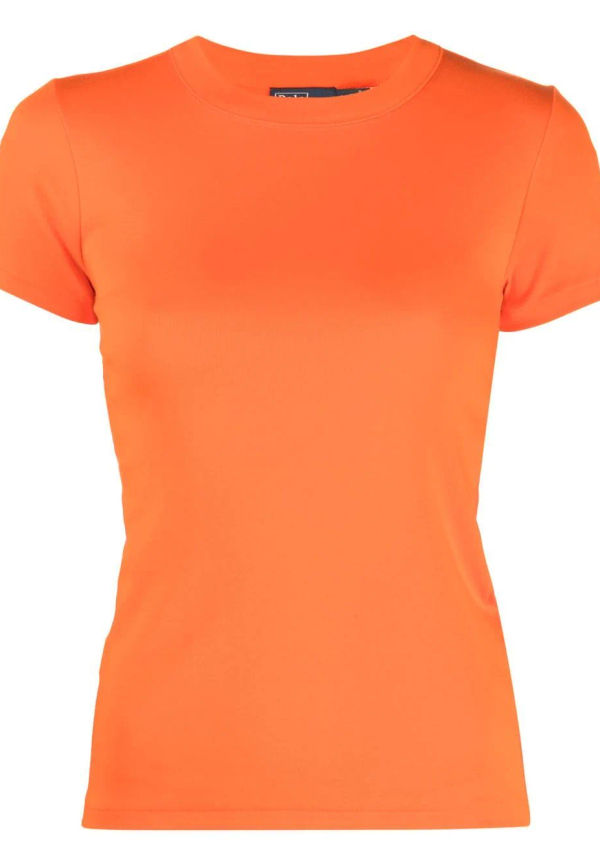 Polo Ralph Lauren ribbad kortärmad t-shirt - Orange