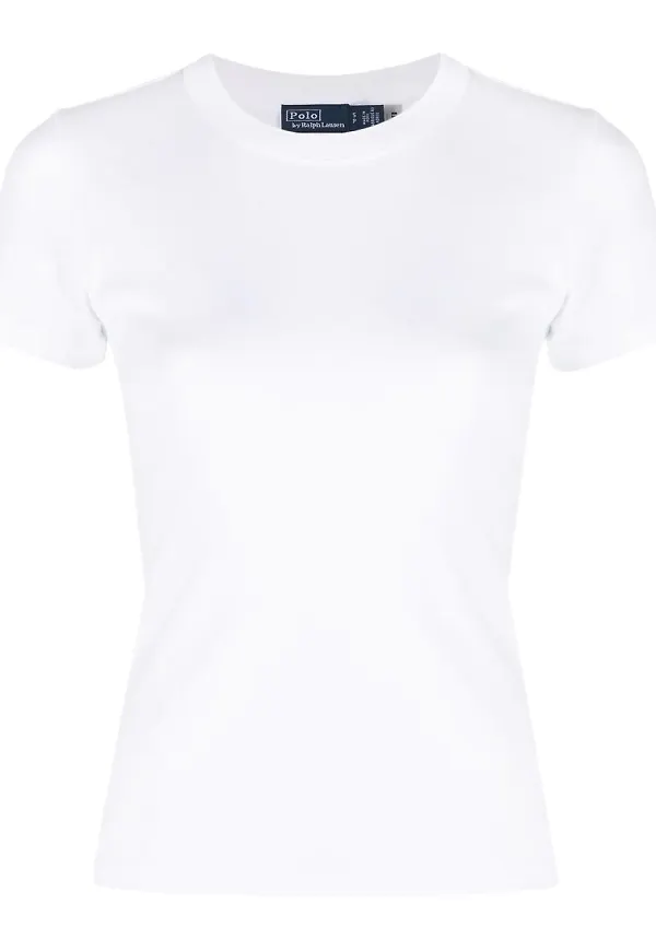 Polo Ralph Lauren ribbad t-shirt - Vit
