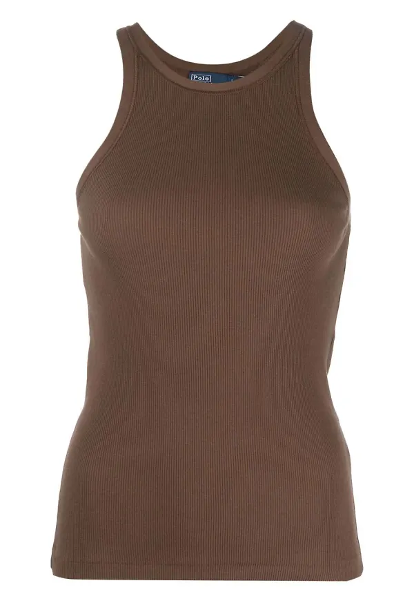 Polo Ralph Lauren ribbat linne - Brun