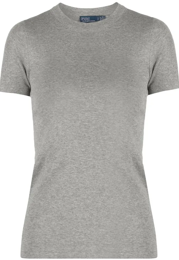 Polo Ralph Lauren ribbstickad t-shirt - Grå