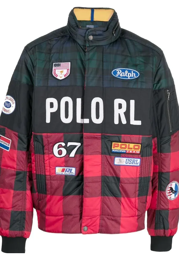 Polo Ralph Lauren rutig racingjacka - Blå