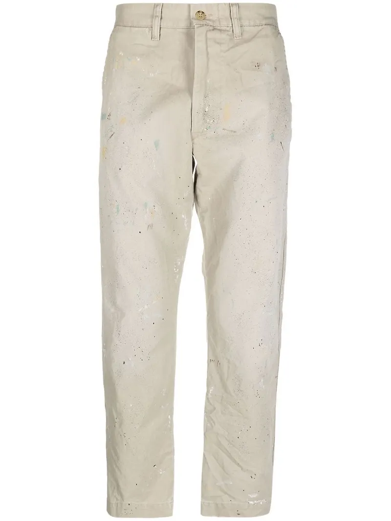Polo Ralph Lauren Salinger raka byxor med slitning - Neutral