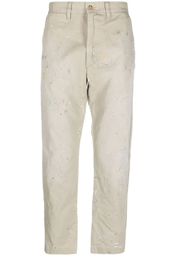 Polo Ralph Lauren Salinger raka byxor med slitning - Neutral