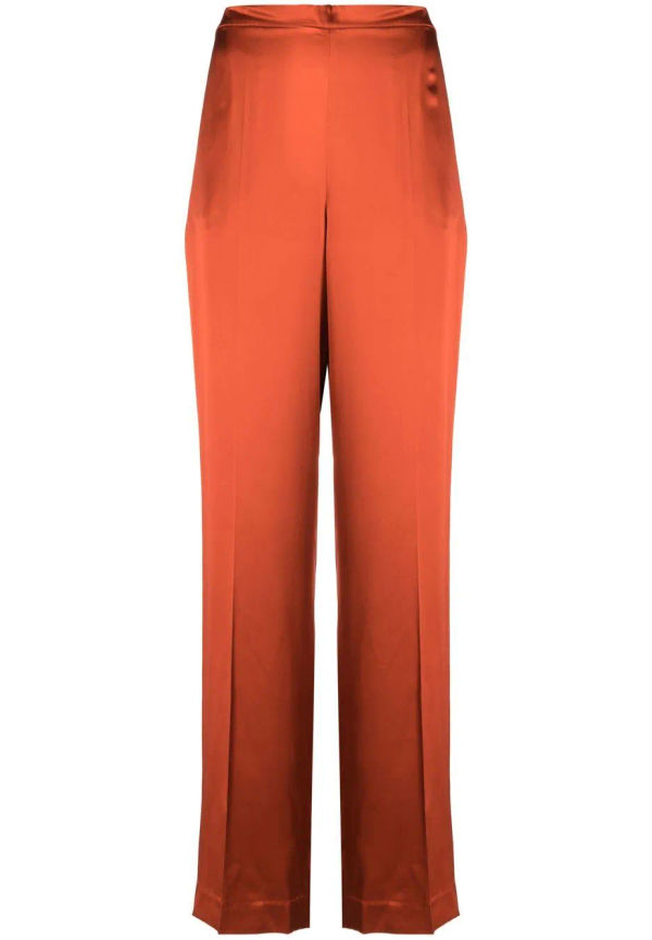 Polo Ralph Lauren sidenbyxor med hög midja - Orange