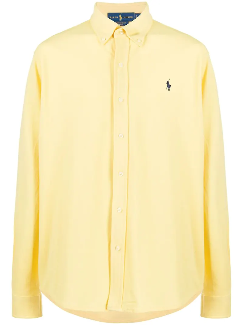 Polo Ralph Lauren skjorta med broderad logotyp - Gul