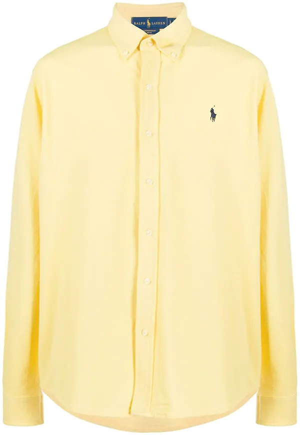 Polo Ralph Lauren skjorta med broderad logotyp - Gul