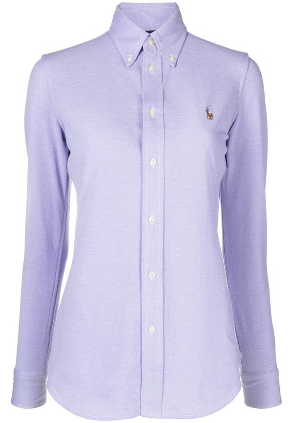 Polo Ralph Lauren skjorta med broderad logotyp - Lila
