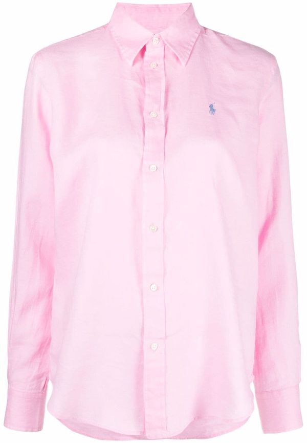 Polo Ralph Lauren skjorta med broderad logotyp - Rosa