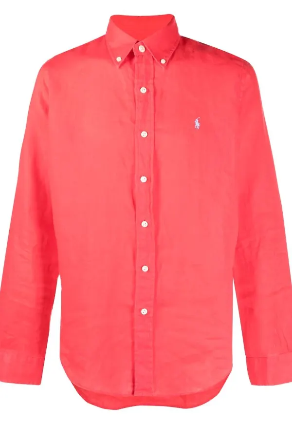 Polo Ralph Lauren skjorta med broderad logotyp - Röd