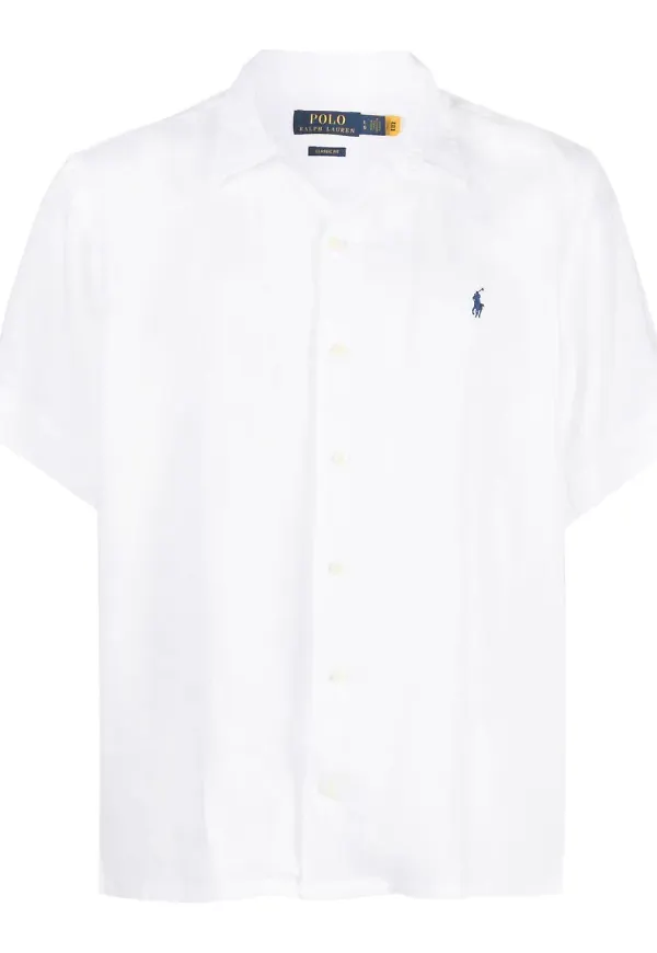 Polo Ralph Lauren skjorta med broderad logotyp - Vit