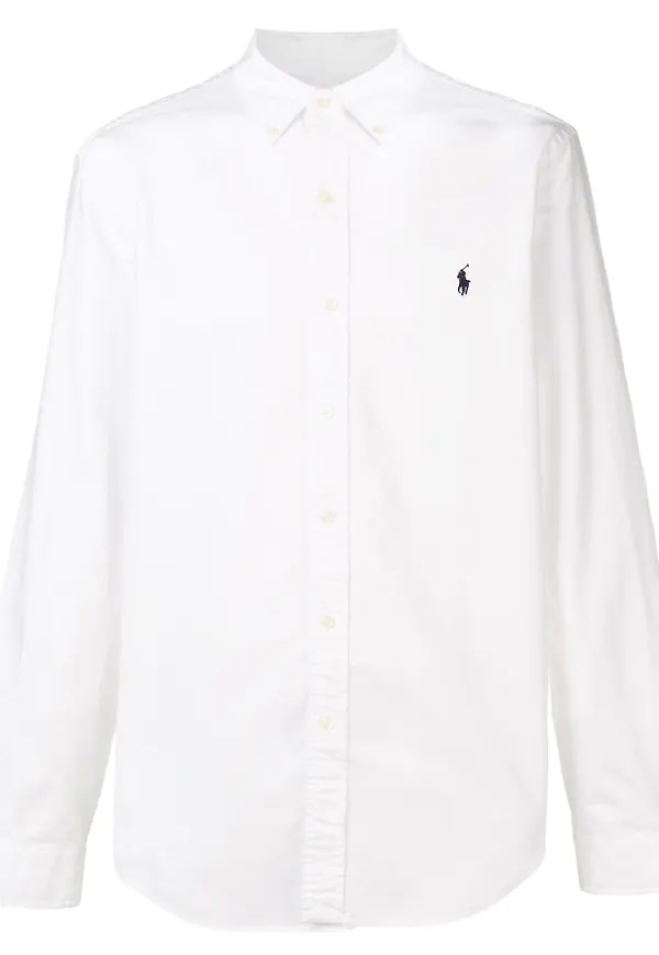 Polo Ralph Lauren skjorta med broderad logotyp - Vit