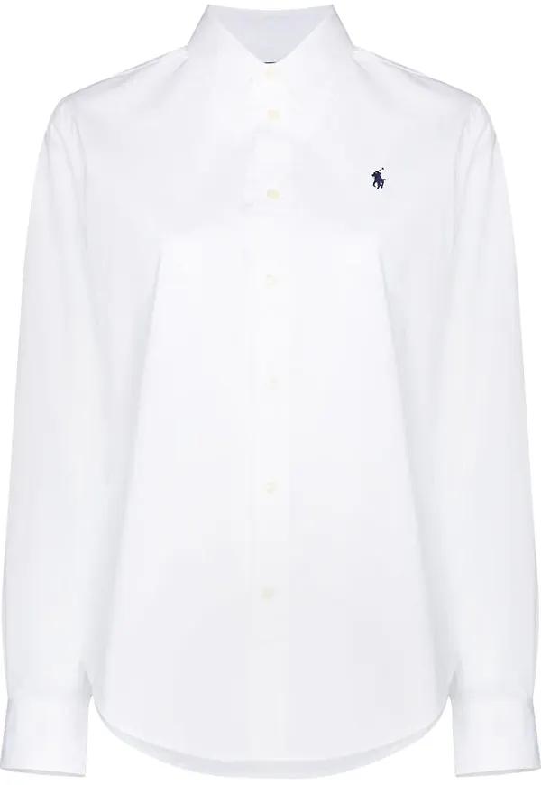 Polo Ralph Lauren skjorta med broderad logotyp - Vit