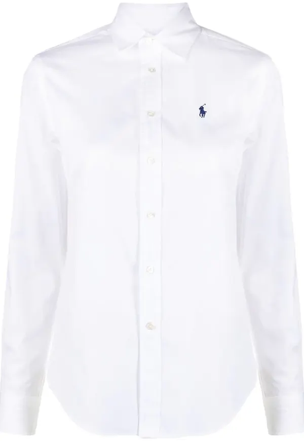 Polo Ralph Lauren skjorta med broderad logotyp - Vit