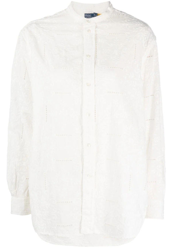 Polo Ralph Lauren skjorta med brodyr - Vit