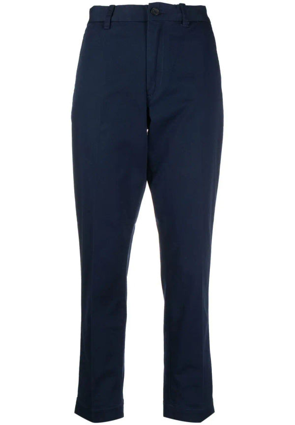 Polo Ralph Lauren smala byxor med hög midja - Blå