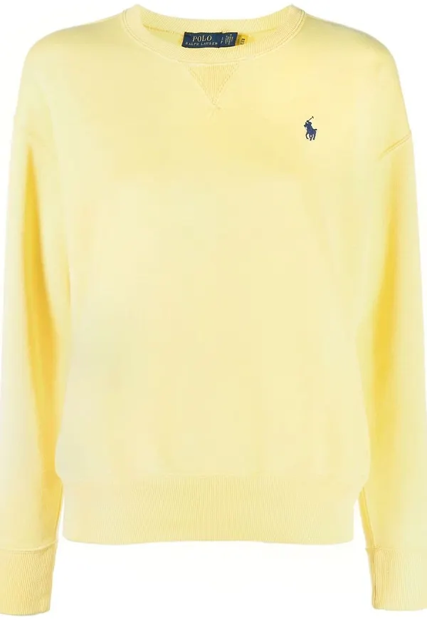 Polo Ralph Lauren sweatshirt med logotyp - Gul