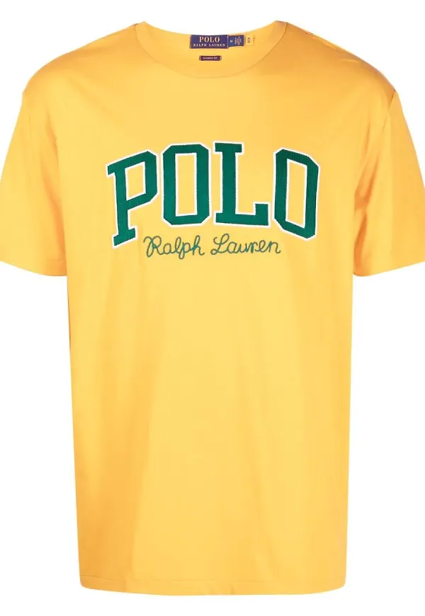 Polo Ralph Lauren t-shirt med broderad logotyp - Gul