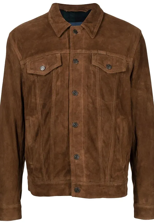 Polo Ralph Lauren truckerjacka i mocka - Brun