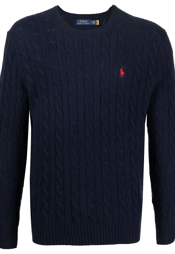 Polo Ralph Lauren tröja med broderad logotyp - Blå