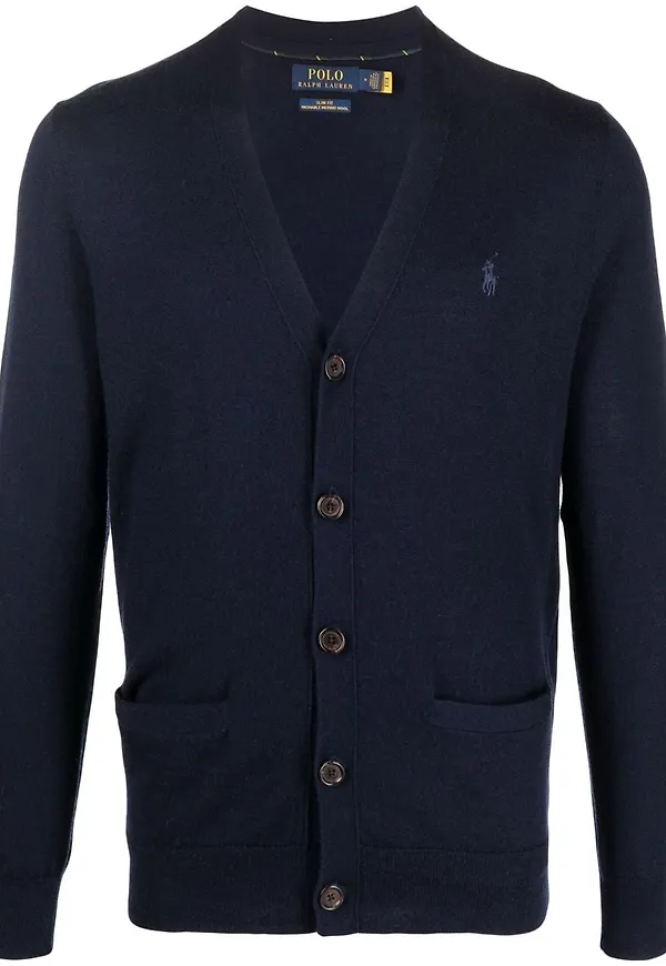 Polo Ralph Lauren v-ringad kofta - Blå