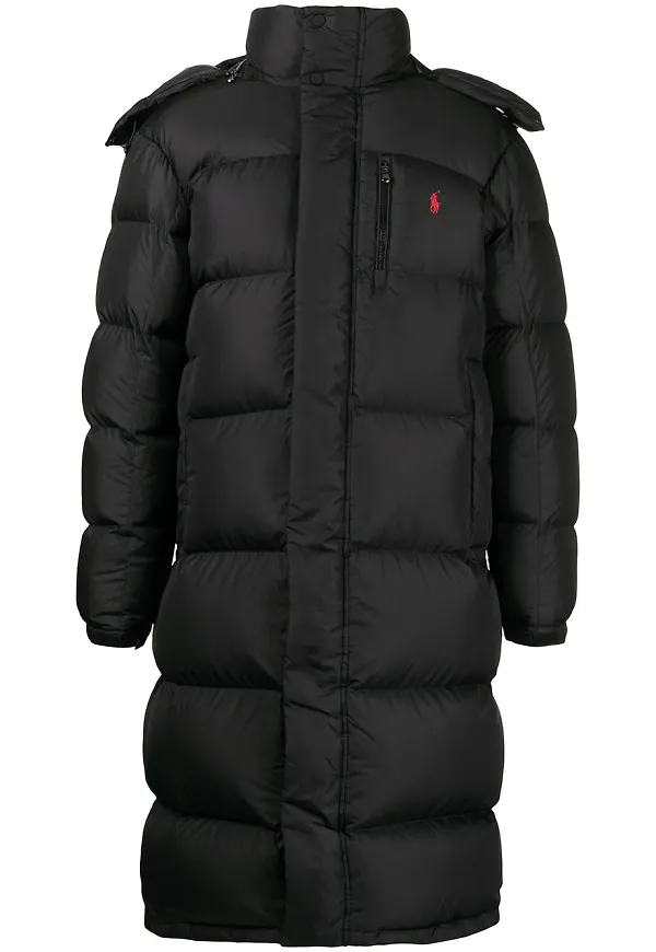 Polo Ralph Lauren vadderad parkas - Svart