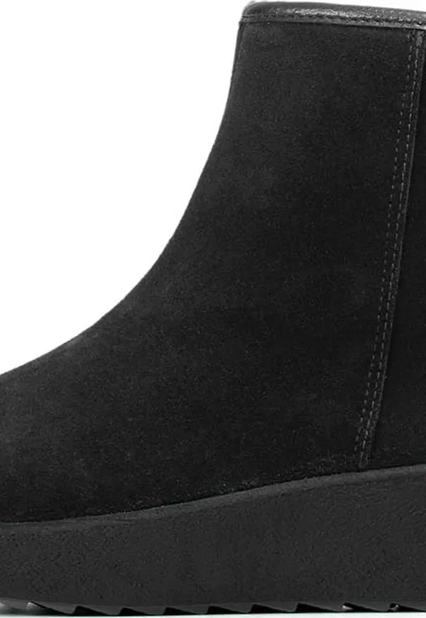 Pomar Women's Kallio GORE-TEX Ankle Boot Black Suede(fur L) Curling