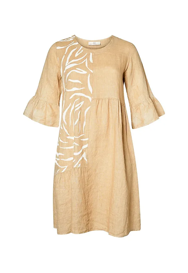 Pont Neuf - Linneklänning Dress - Beige