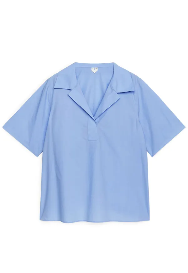 Pop-Over Poplin Shirt - Blue