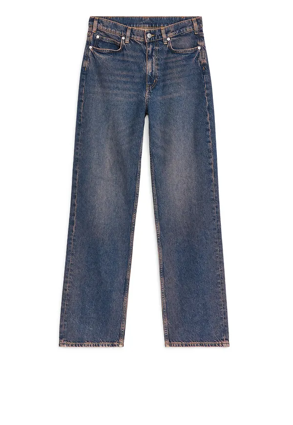 POPLAR Mid Relaxed Jeans - Blue