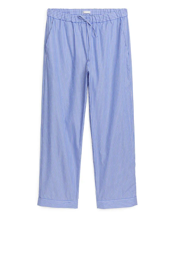 Poplin Pyjama Trousers - Blue