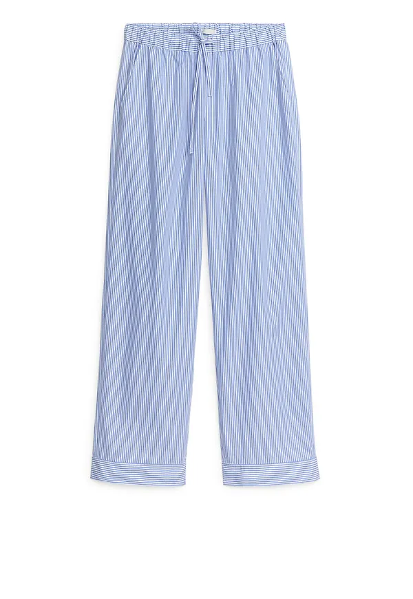 Poplin Pyjama Trousers - Blue