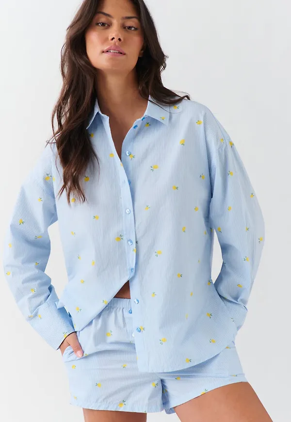 Poplin pyjamas shorts