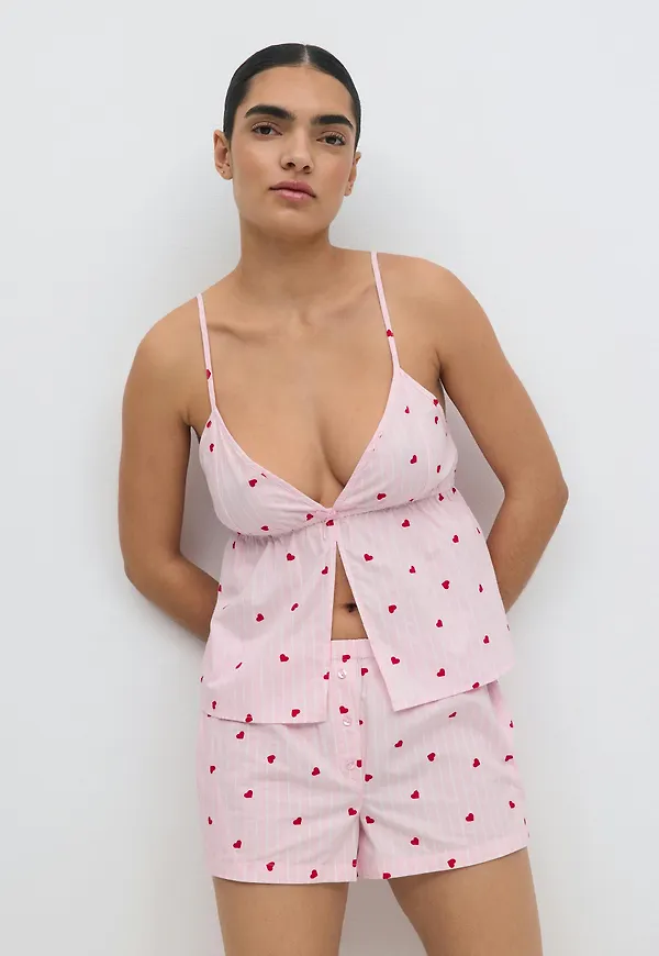 Poplin pyjamas shorts