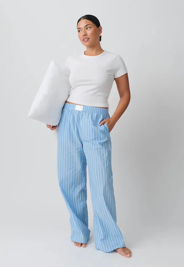 Poplin pyjamas trousers
