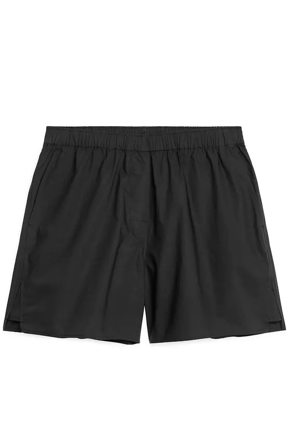 Poplin Shorts - Black